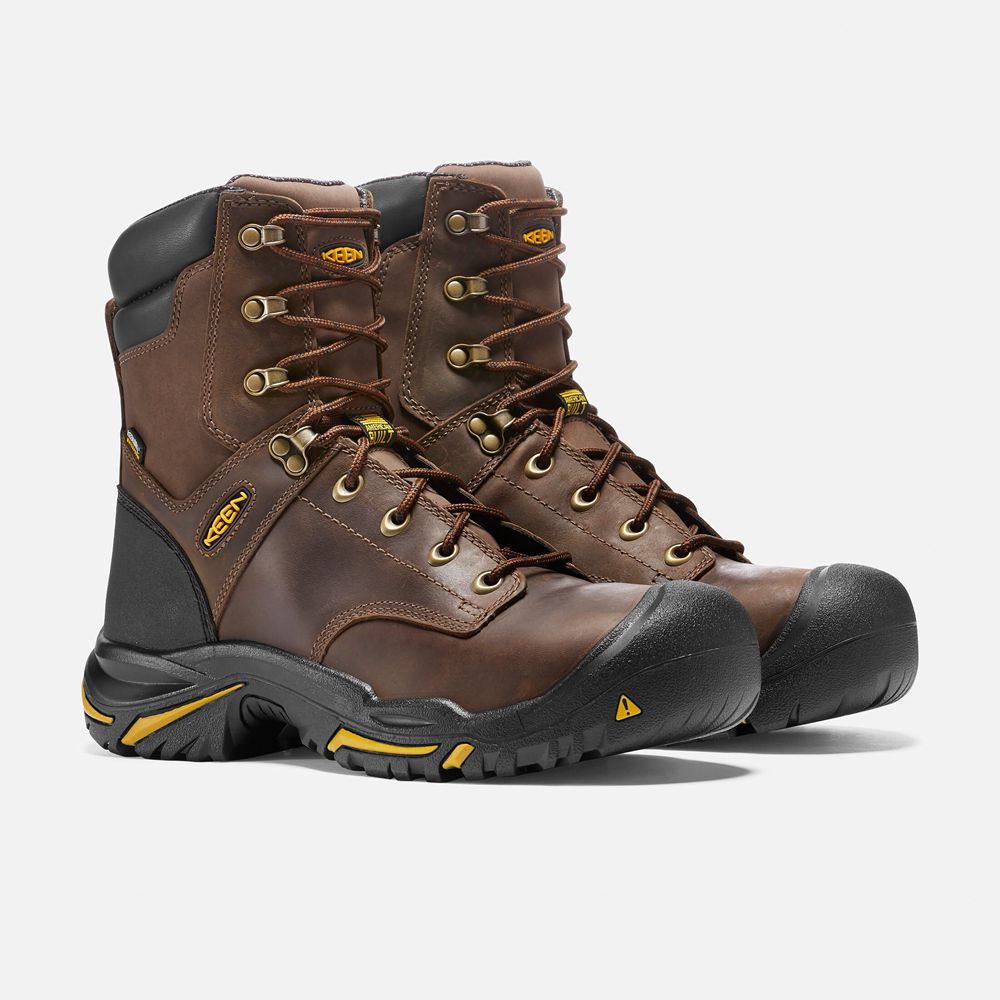 Botas de Trabajo Keen Mexico Marrom - Hombre Mt Vernon 8\" (Steel Toe) - OD3675840